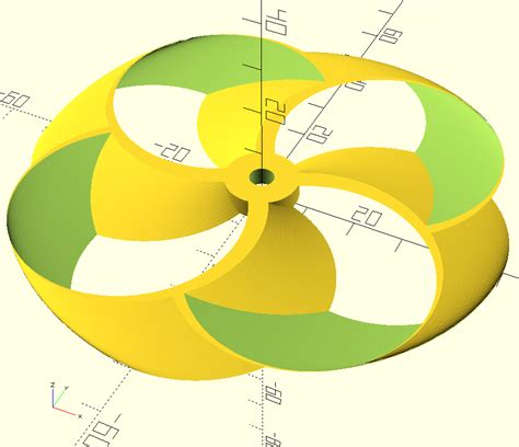 The blades are arranged in a circular pattern, creating a toroidal shape. . Toroidal propeller stl file